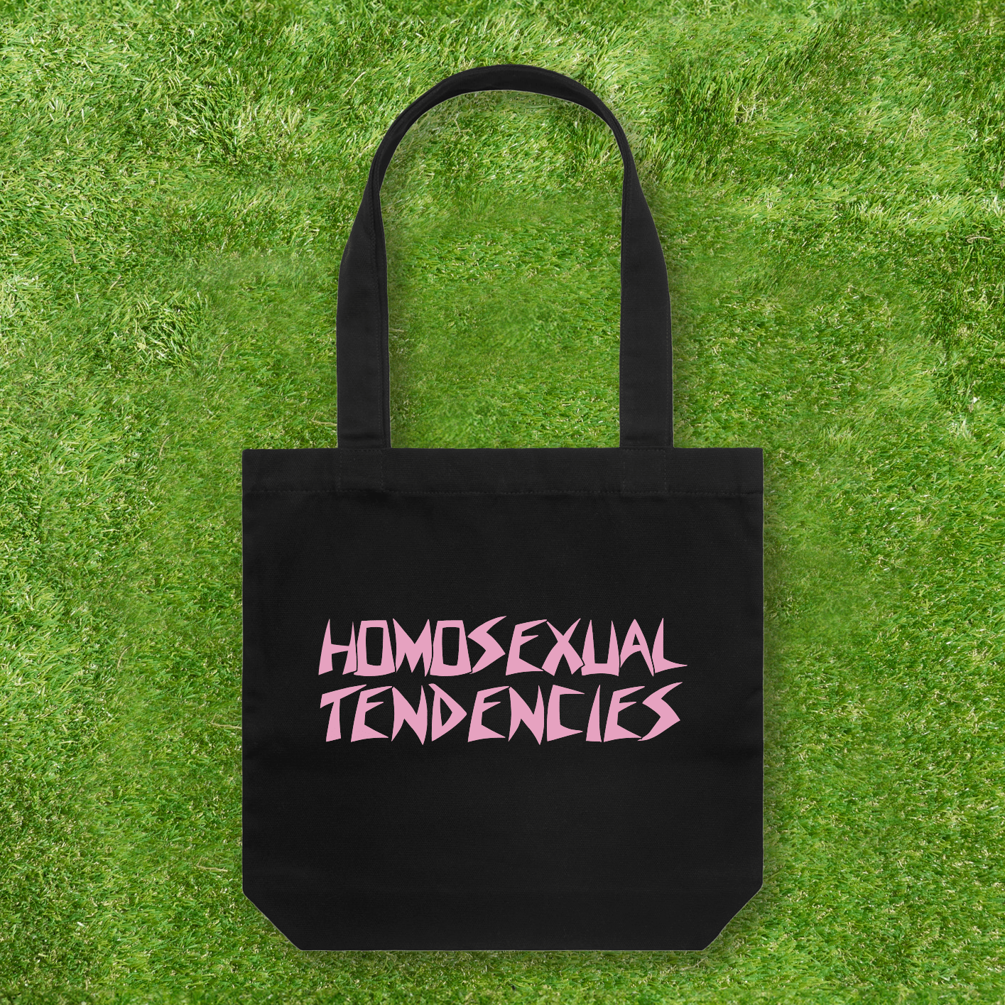 Large printed Cotton Canvas Tote Bag - Black - Gay SkateLarge printed Cotton Canvas Tote Bag - Blackskate accessoriesGay SkateGay Skate