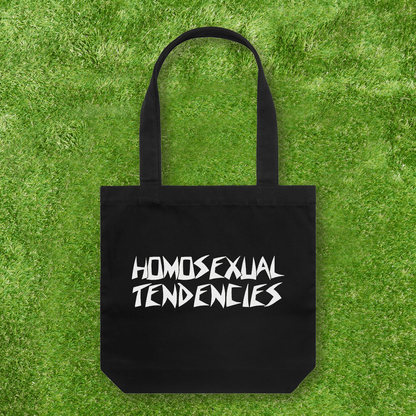 Large printed Cotton Canvas Tote Bag - Black - Gay SkateLarge printed Cotton Canvas Tote Bag - Blackskate accessoriesGay SkateGay Skate