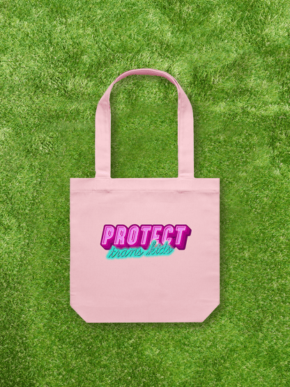 Large printed Cotton Canvas Tote Bag - Pink - Gay SkateLarge printed Cotton Canvas Tote Bag - Pinkskate accessoriesGay SkateGay Skate