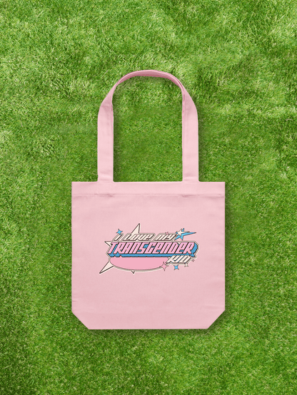 Large printed Cotton Canvas Tote Bag - Pink - Gay SkateLarge printed Cotton Canvas Tote Bag - Pinkskate accessoriesGay SkateGay Skate