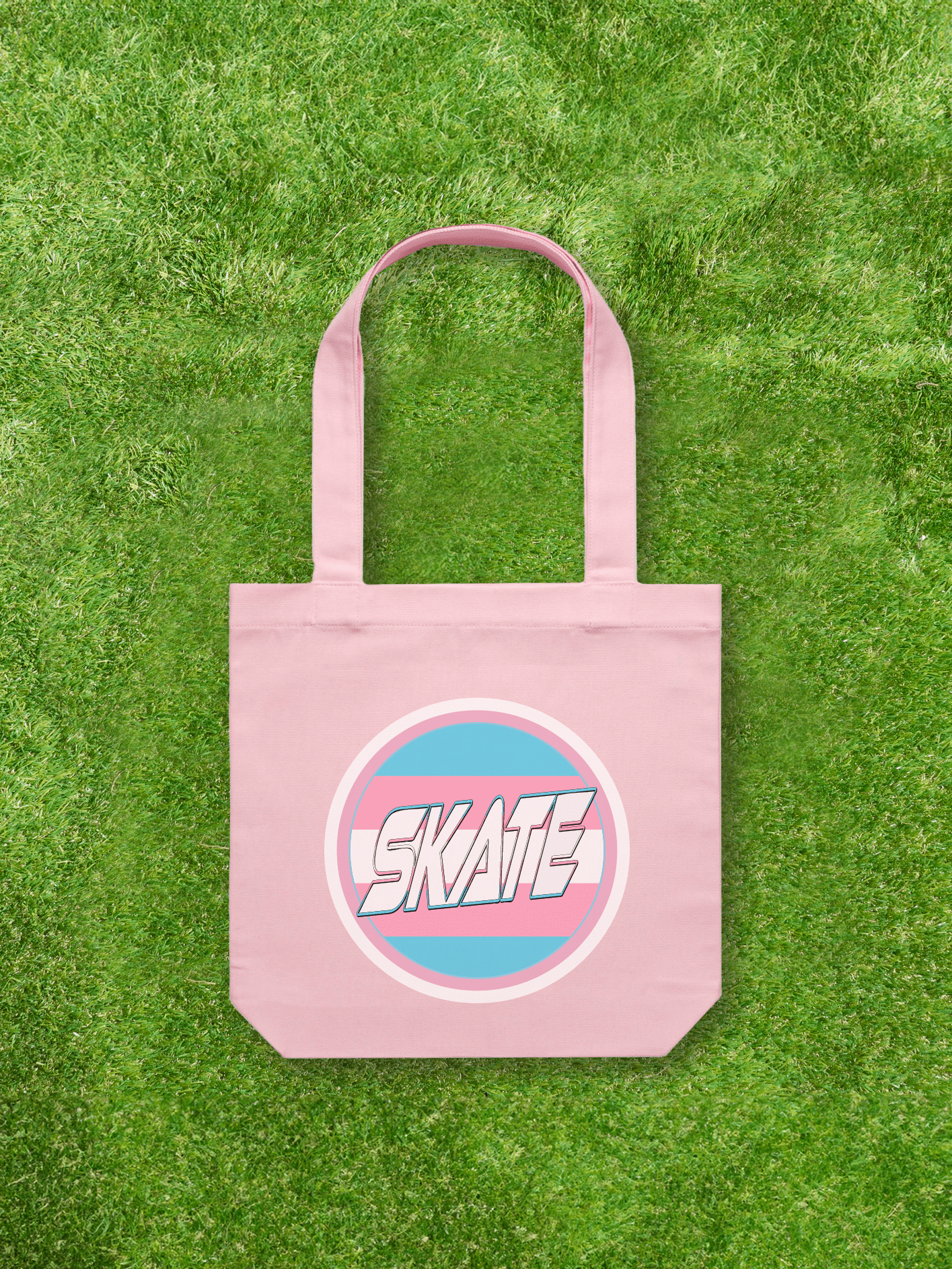 Large printed Cotton Canvas Tote Bag - Pink - Gay SkateLarge printed Cotton Canvas Tote Bag - Pinkskate accessoriesGay SkateGay Skate