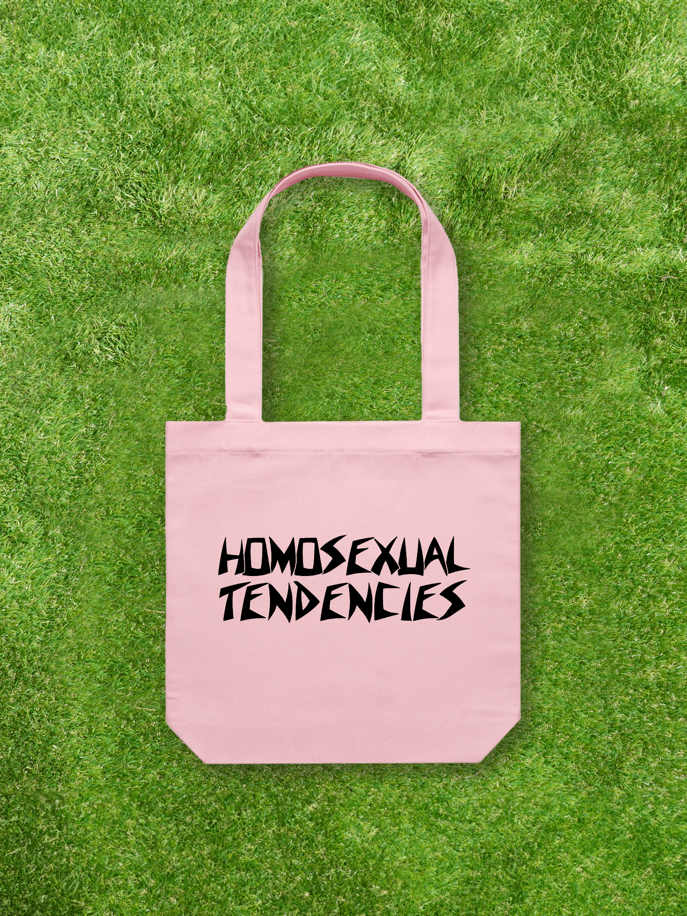 Large printed Cotton Canvas Tote Bag - Pink - Gay SkateLarge printed Cotton Canvas Tote Bag - Pinkskate accessoriesGay SkateGay Skate