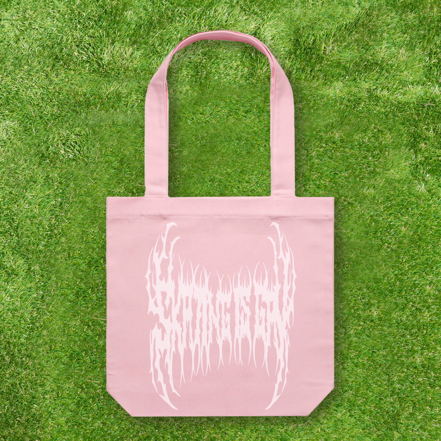 Large printed Cotton Canvas Tote Bag - Pink - Gay SkateLarge printed Cotton Canvas Tote Bag - Pinkskate accessoriesGay SkateGay Skate