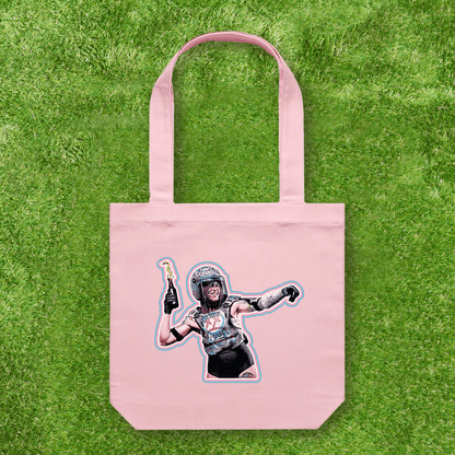 Large printed Cotton Canvas Tote Bag - Pink - Gay SkateLarge printed Cotton Canvas Tote Bag - Pinkskate accessoriesGay SkateGay Skate