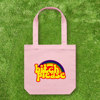 Large printed Cotton Canvas Tote Bag - Pink - Gay SkateLarge printed Cotton Canvas Tote Bag - Pinkskate accessoriesGay SkateGay Skate