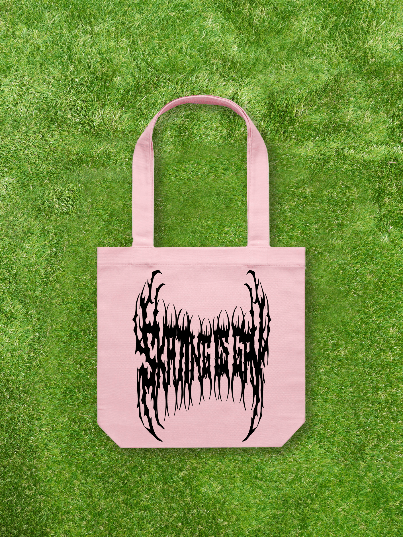 Large printed Cotton Canvas Tote Bag - Pink - Gay SkateLarge printed Cotton Canvas Tote Bag - Pinkskate accessoriesGay SkateGay Skate