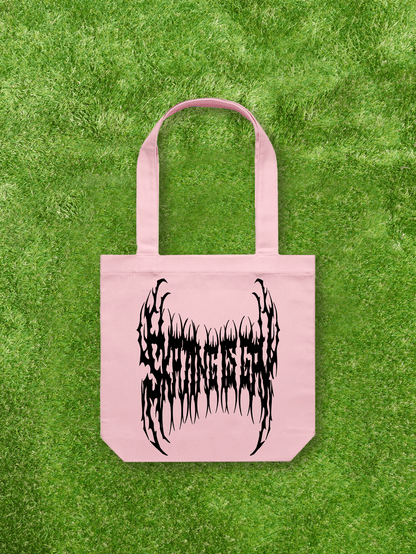 Large printed Cotton Canvas Tote Bag - Pink - Gay SkateLarge printed Cotton Canvas Tote Bag - Pinkskate accessoriesGay SkateGay Skate