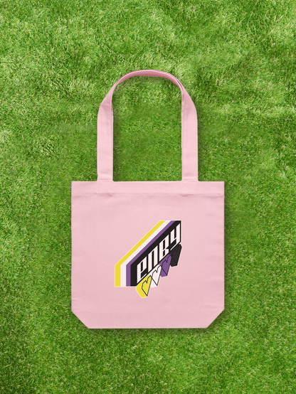 Large printed Cotton Canvas Tote Bag - Pink - Gay SkateLarge printed Cotton Canvas Tote Bag - Pinkskate accessoriesGay SkateGay Skate