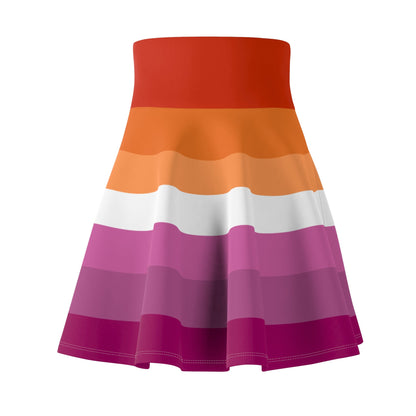 Lesbian pride flag Skater Skirt - Gay SkateLesbian pride flag Skater SkirtAll Over PrintsPrintifyGay Skate29727388030517762136