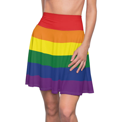 LGBTIQ Rainbow Pride flag Skater Skirt - Gay SkateLGBTIQ Rainbow Pride flag Skater SkirtAll Over PrintsPrintifyGay Skate62693647210959985355