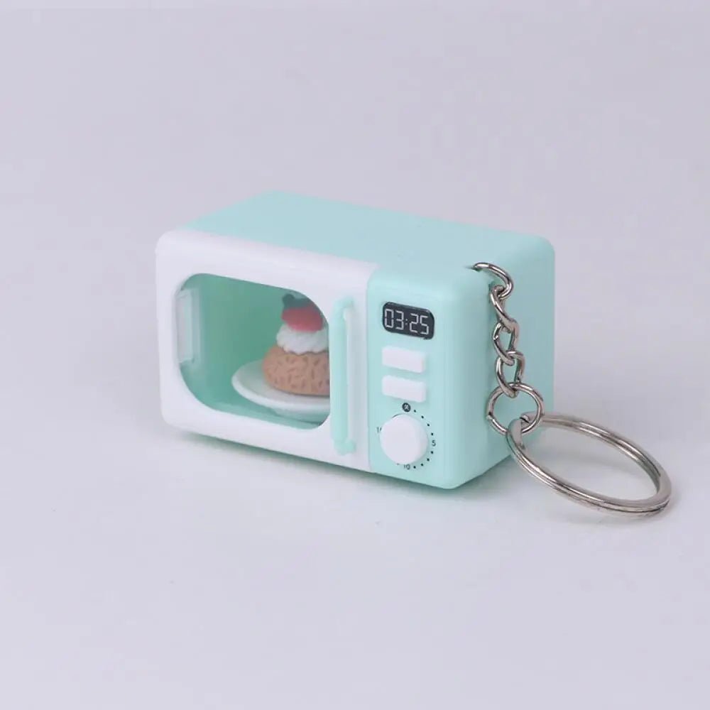 Mini Microwave Keychain with Light & Sound  - Cute Kitchen Bag Charm