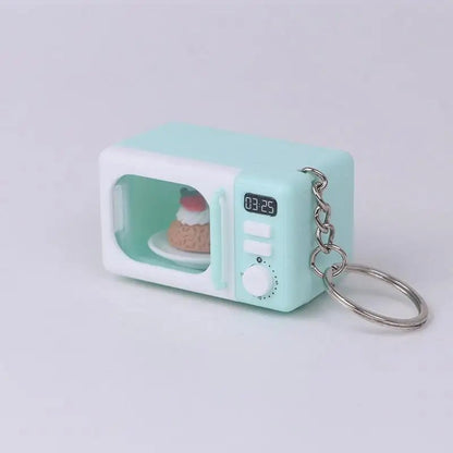Mini Microwave Keychain with Light & Sound  - Cute Kitchen Bag Charm