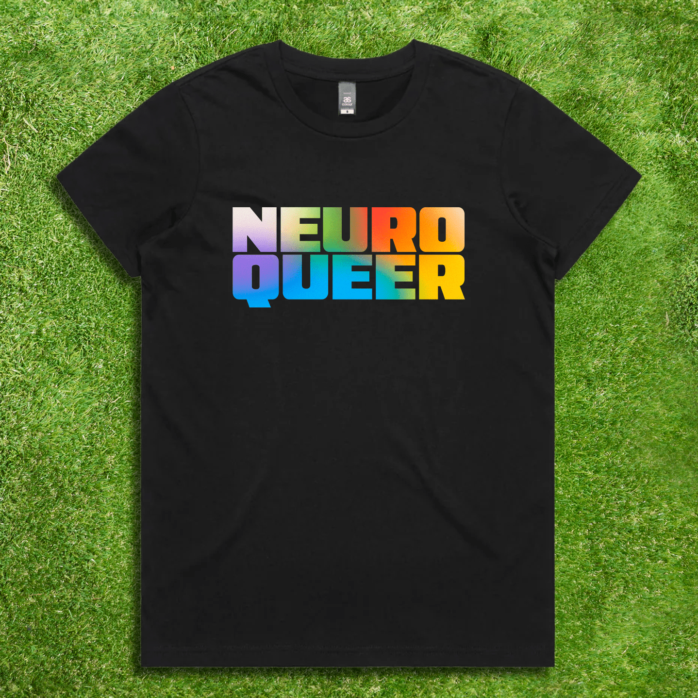 NEURO QUEER - Local hand printed t-shirt