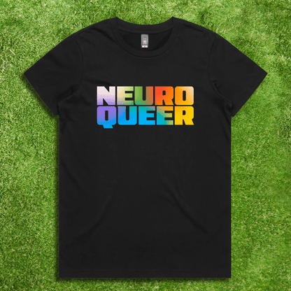 NEURO QUEER - Local hand printed t-shirt