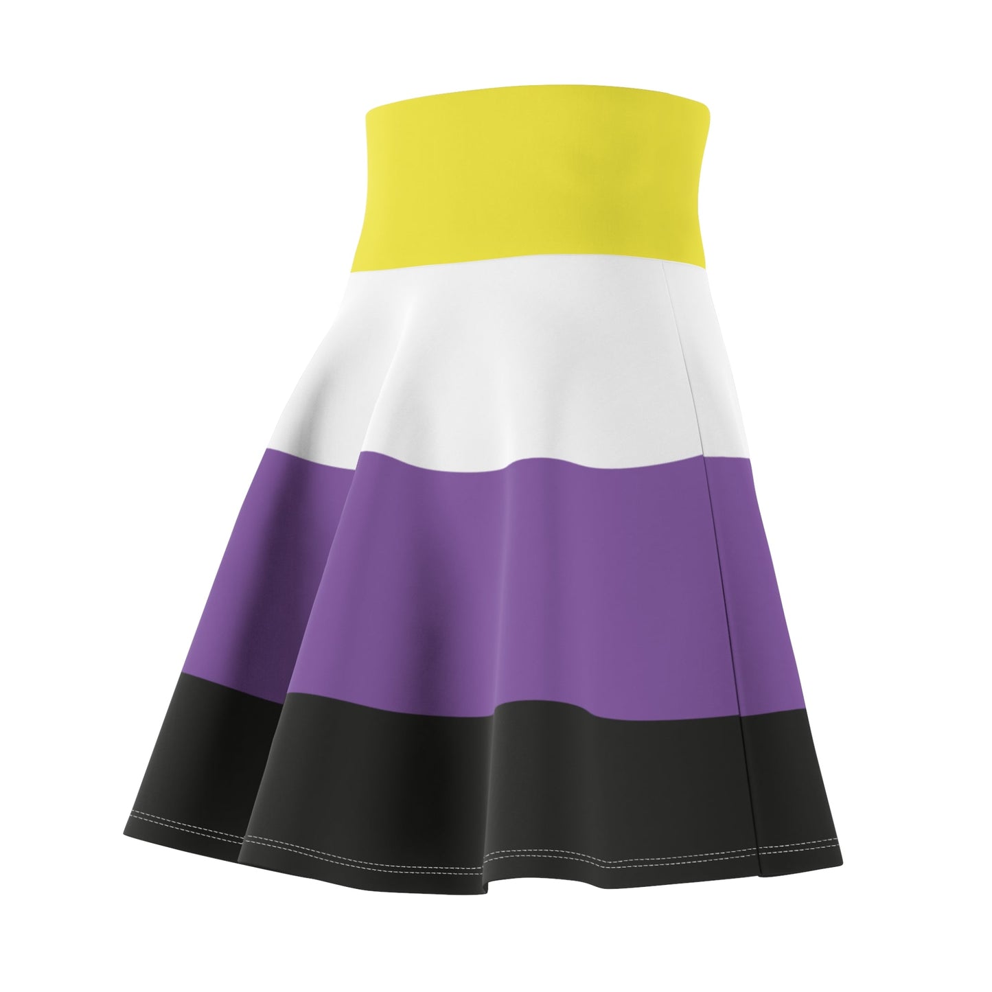 Non - Binary Pride Flag Skater Skirt - Gay SkateNon - Binary Pride Flag Skater SkirtAll Over PrintsPrintifyGay Skate17214227434609752506