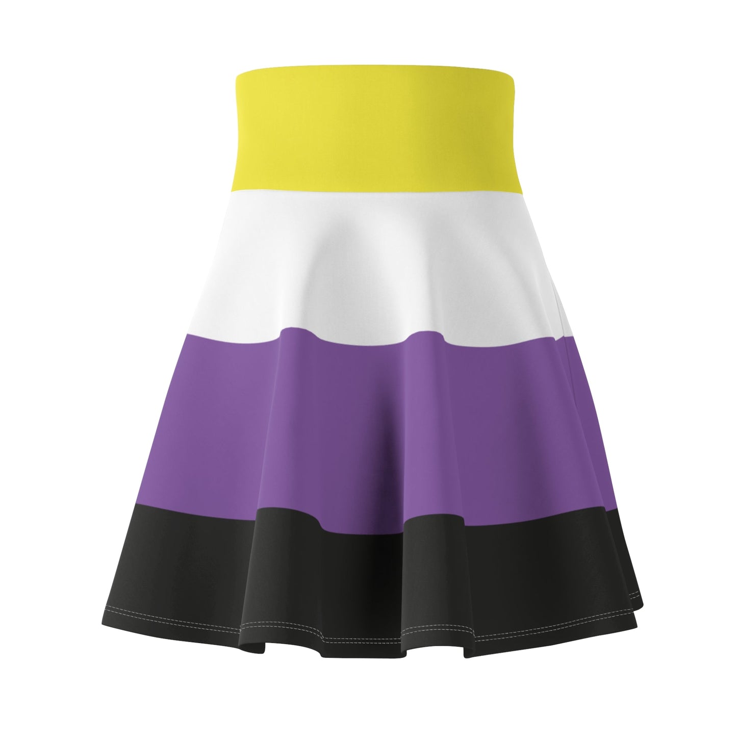 Non - Binary Pride Flag Skater Skirt - Gay SkateNon - Binary Pride Flag Skater SkirtAll Over PrintsPrintifyGay Skate17214227434609752506