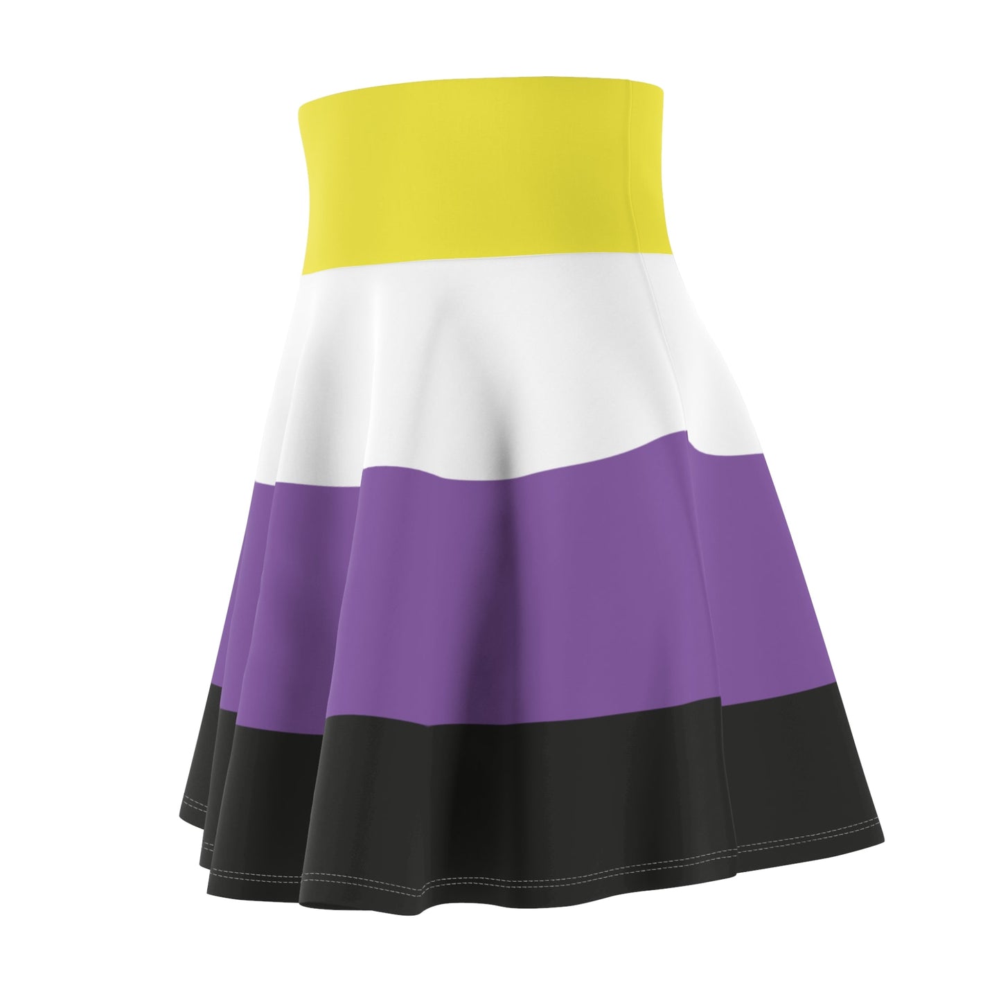 Non - Binary Pride Flag Skater Skirt - Gay SkateNon - Binary Pride Flag Skater SkirtAll Over PrintsPrintifyGay Skate17214227434609752506