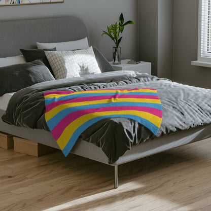 Pansexual Pride Flag - Velveteen Microfiber Blanket - Gay SkatePansexual Pride Flag - Velveteen Microfiber BlanketHome DecorPrintifyGay Skate29136342646506713474