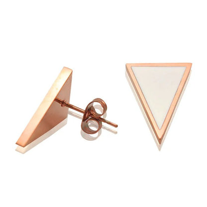 Pink Triangle - earrings