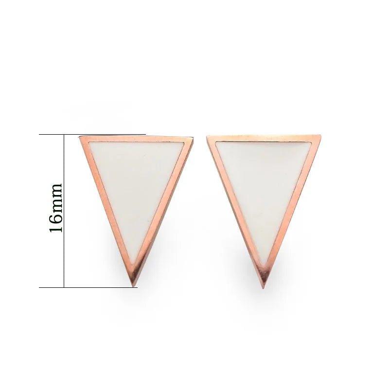 Pink Triangle - earrings