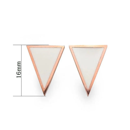 Pink Triangle - earrings