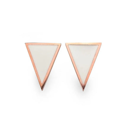 Pink Triangle - earrings