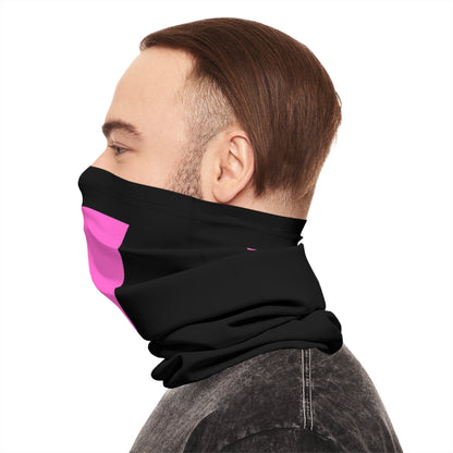 Pink Triangle LGBTIQA Resistance Lightweight Neck Gaiter - Face Mask from a Queer Owned Business