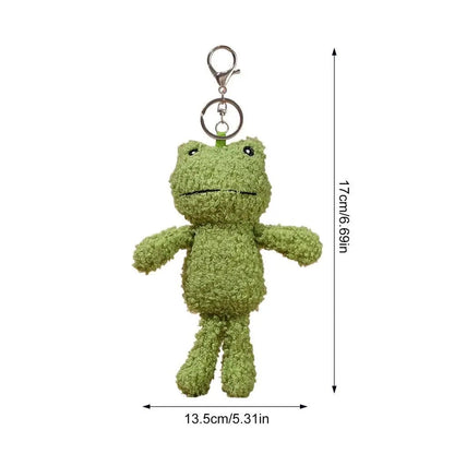 Plush Frog Keychain Bag-Charm