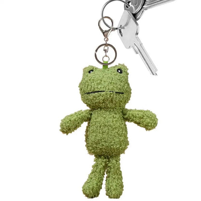 Plush Frog Keychain Bag-Charm