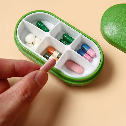 Portable Medication Organiser - cute pill shaped, availabe in 5 colours