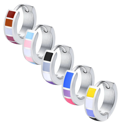 Pride flag huggie hood earrings - lesbian, trans, non-binary, bisexual, asexual pride flag earrings