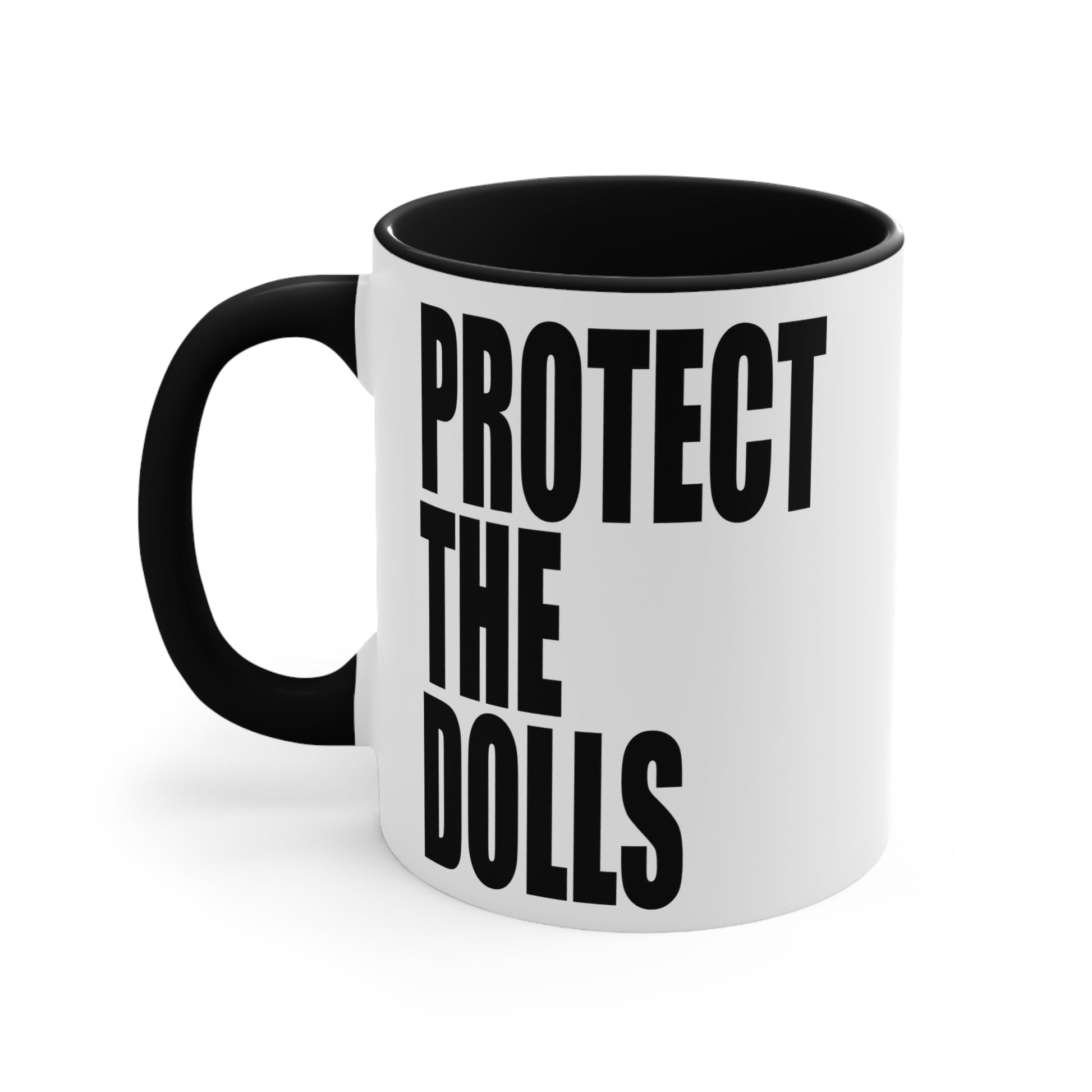 PROTECT THE DOLLS - trans rights Accent Mug