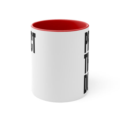 PROTECT THE DOLLS - trans rights Accent Mug 11oz Red