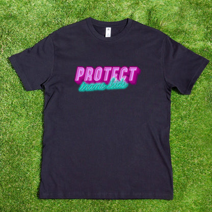 Protect Trans Kids - Local hand printed t-shirt
