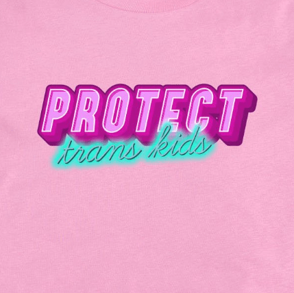 'PROTECT trans kids' AS Colour WO Crop bubble gum pink XS - XXL