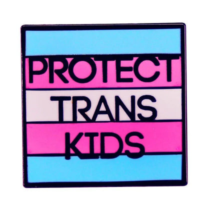 Protect Trans Kids - small enamel pins