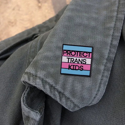 Protect Trans Kids - small enamel pins