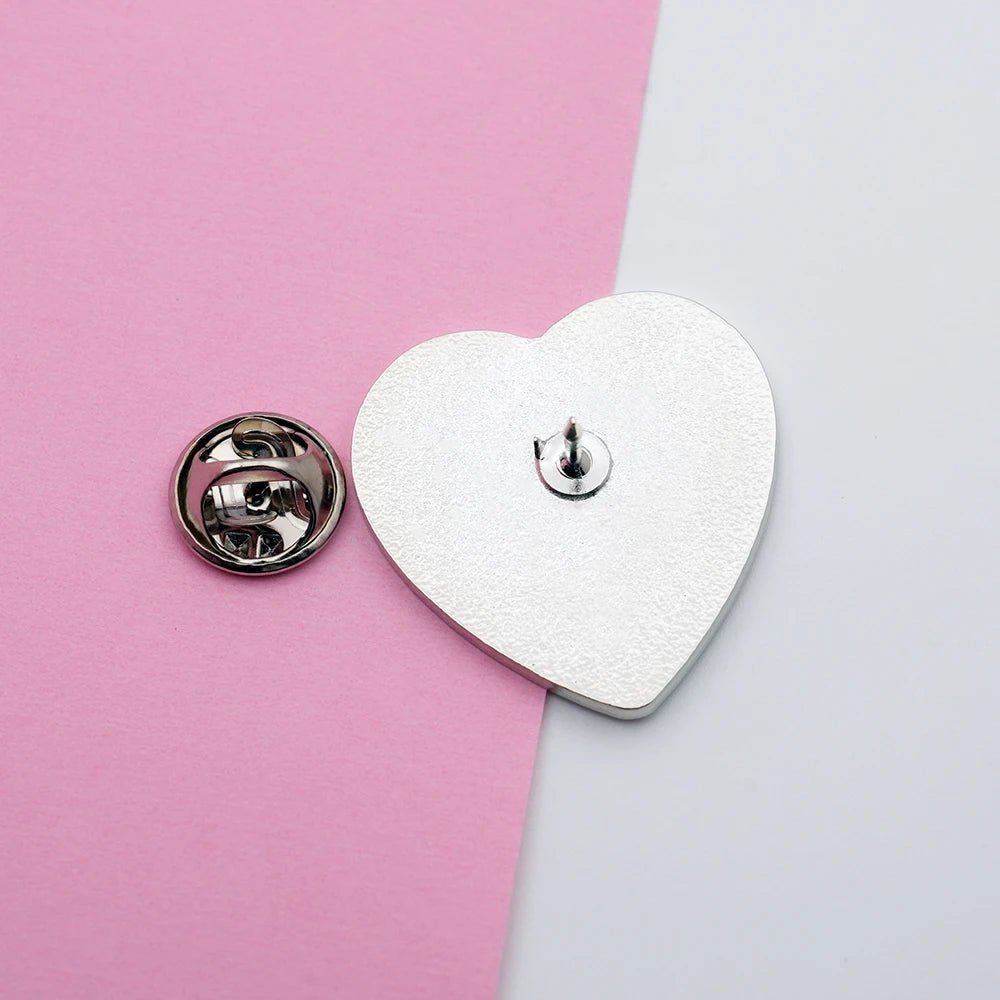 Punch Nazis - pink enamel pin