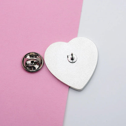 Punch Nazis - pink enamel pin