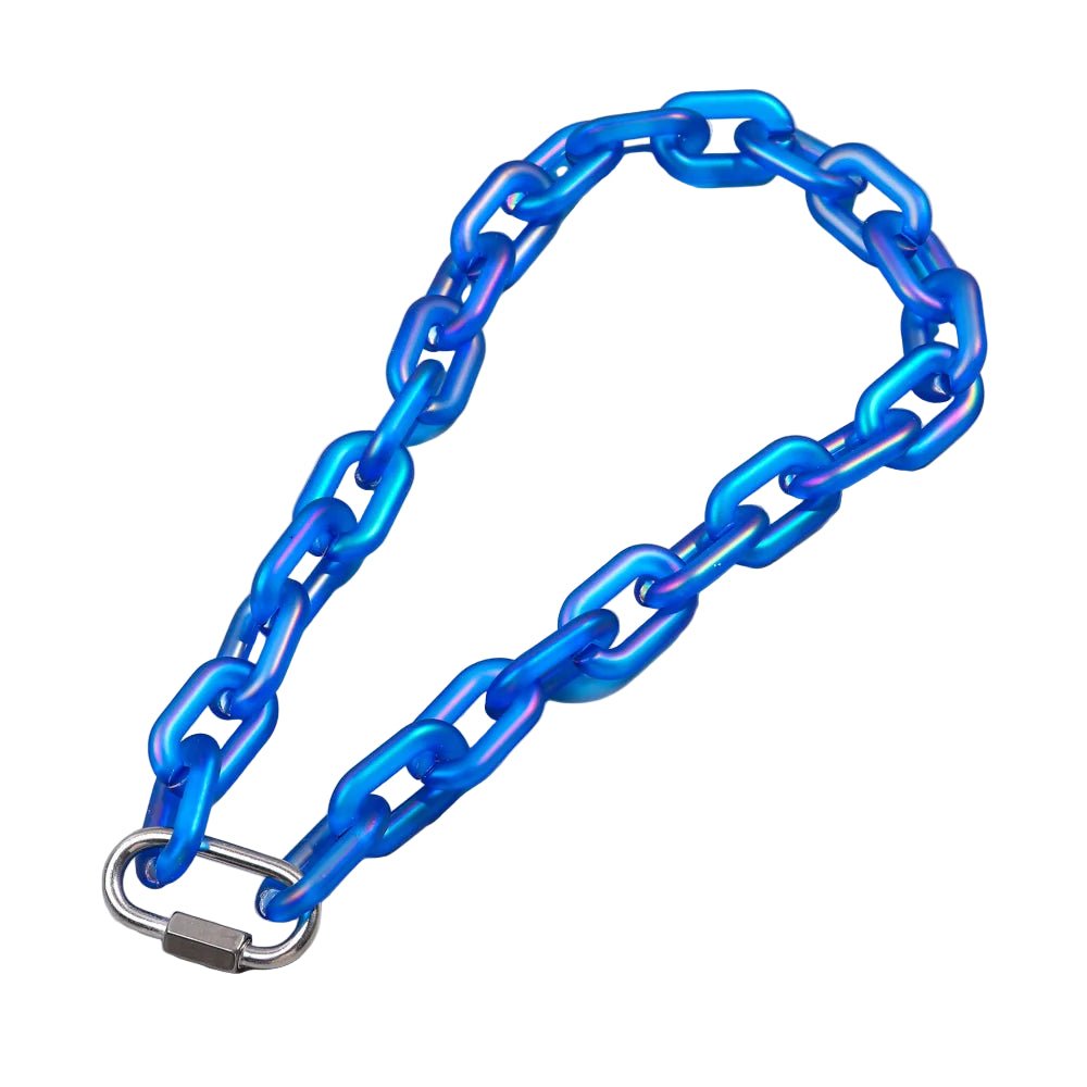 Rainbow Acrylic Chain Necklace Collar