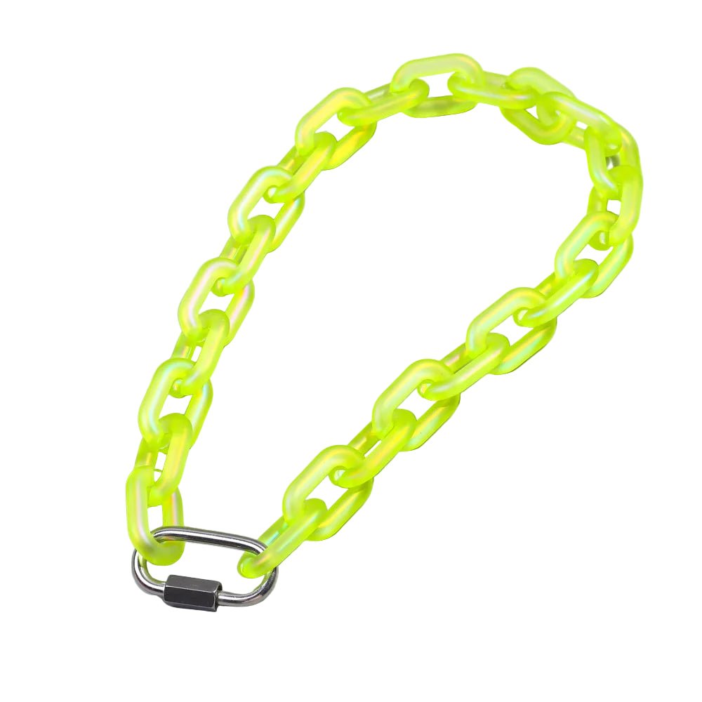 Rainbow Acrylic Chain Necklace Collar