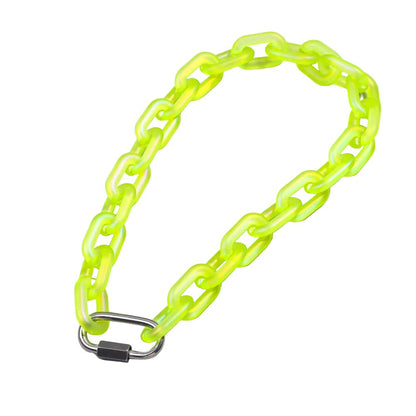 Rainbow Acrylic Chain Necklace Collar