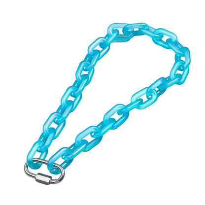 Rainbow Acrylic Chain Necklace Collar