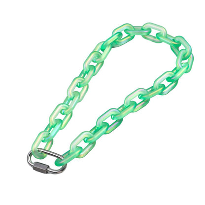 Rainbow Acrylic Chain Necklace Collar