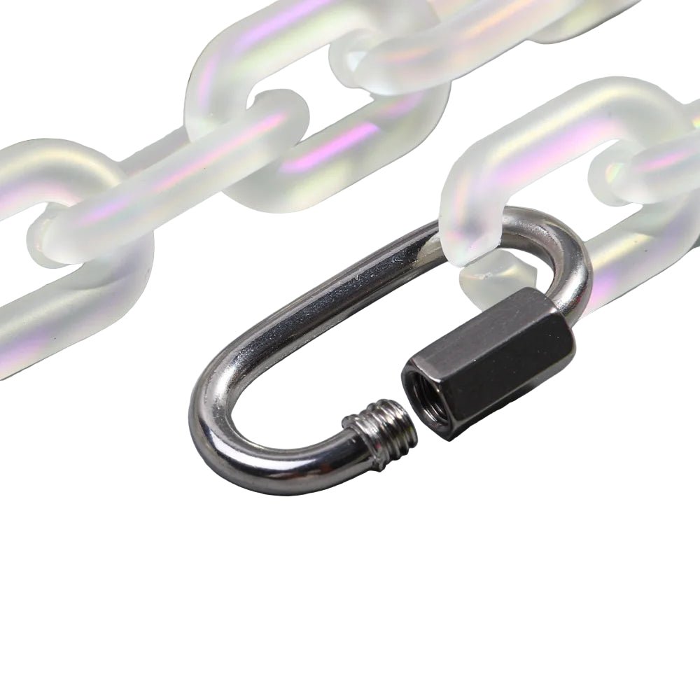 Rainbow Acrylic Chain Necklace Collar