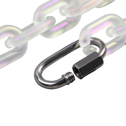 Rainbow Acrylic Chain Necklace Collar