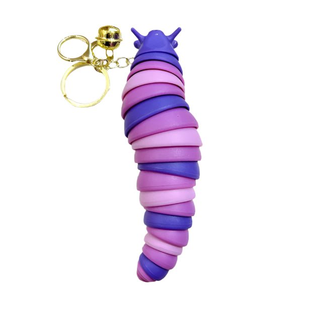 Slug Keychain Module Rainbow Fidget Slug Keychain - Pride Sensory Toy – Gay Skate