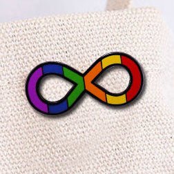 Rainbow pride infinity symbol - autism pride