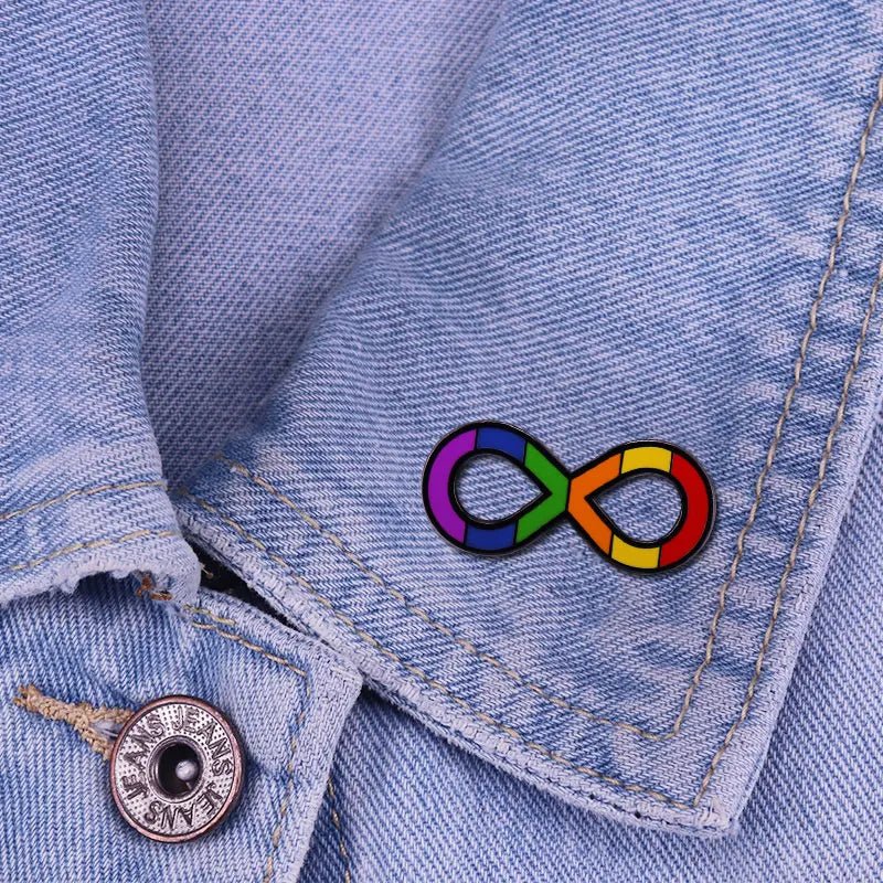 Rainbow pride infinity symbol - autism pride