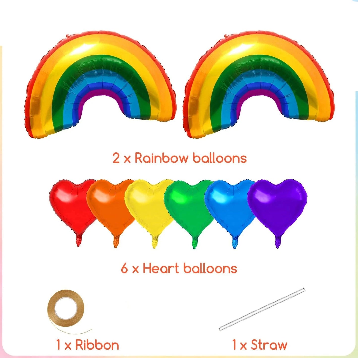 Rainbow Pride Balloon Kit - Rainbow and Heart shapes - Gay SkateRainbow Pride Balloon Kit - Rainbow and Heart shapesskate accessoriesGay SkateGay Skate14:705#1 Set;200324261:4#As a picture